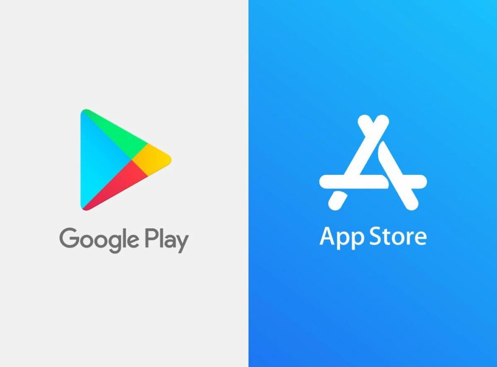 Google Play Store and Apple App Store