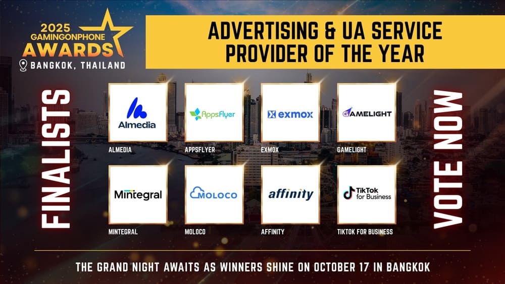 GamingonPhone Awards 2025 - Advertising & UA Service Provider Of The Year