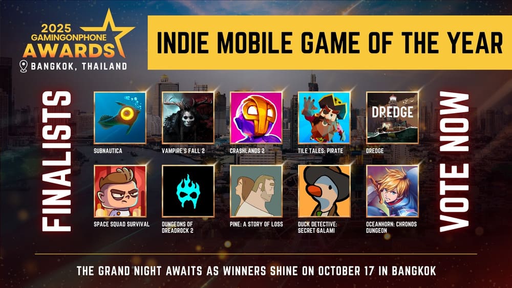 GamingonPhone Awards 2025 - Indie Mobile Game Of The Year
