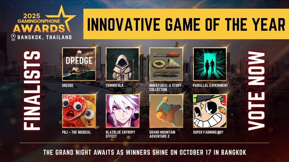 GamingonPhone Awards 2025 - Innovative Game Of The Year
