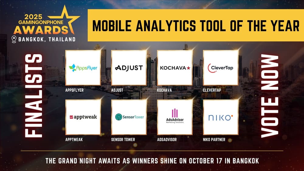 GamingonPhone Awards 2025 - Mobile Analytics Tool Of The Year