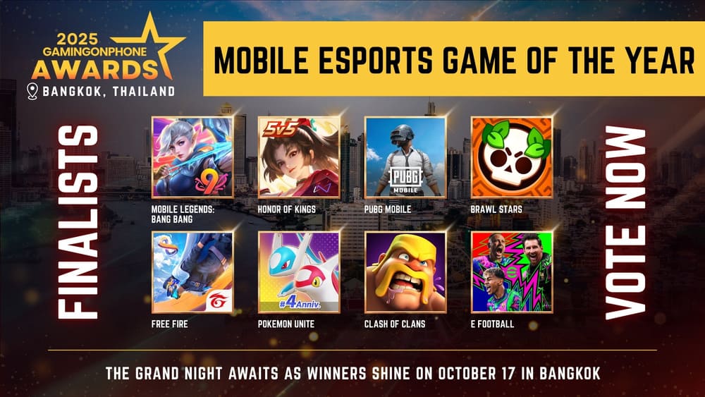 GamingonPhone Awards 2025 - Mobile Esports Game Of The Year