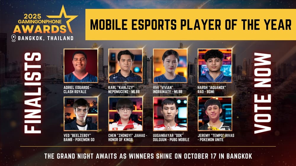 GamingonPhone Awards 2025 - Mobile Esports Player Of The Year