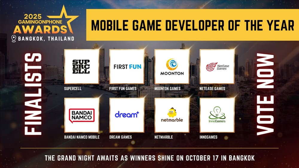 GamingonPhone Awards 2025 - Mobile Game Developer Of The Year