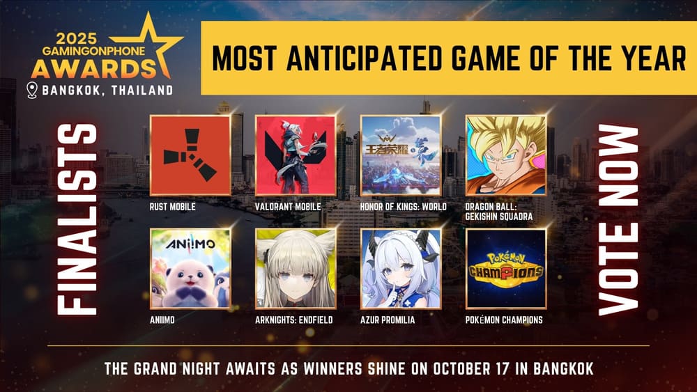 GamingonPhone Awards 2025 - Most Anticipated Game Of The Year